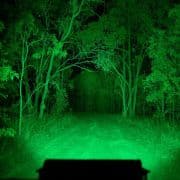 Green/White LED Driving Lightbar – 14 Inch
