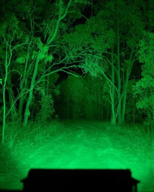 Green/White LED Driving Lightbar – 14 Inch